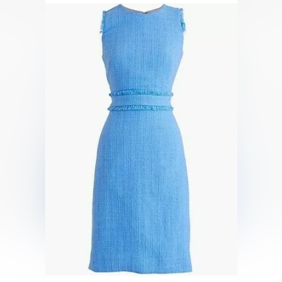 J. Crew Dresses & Skirts - NWT J. Crew Sheath Dress Blue Tweed size 8 style H7911